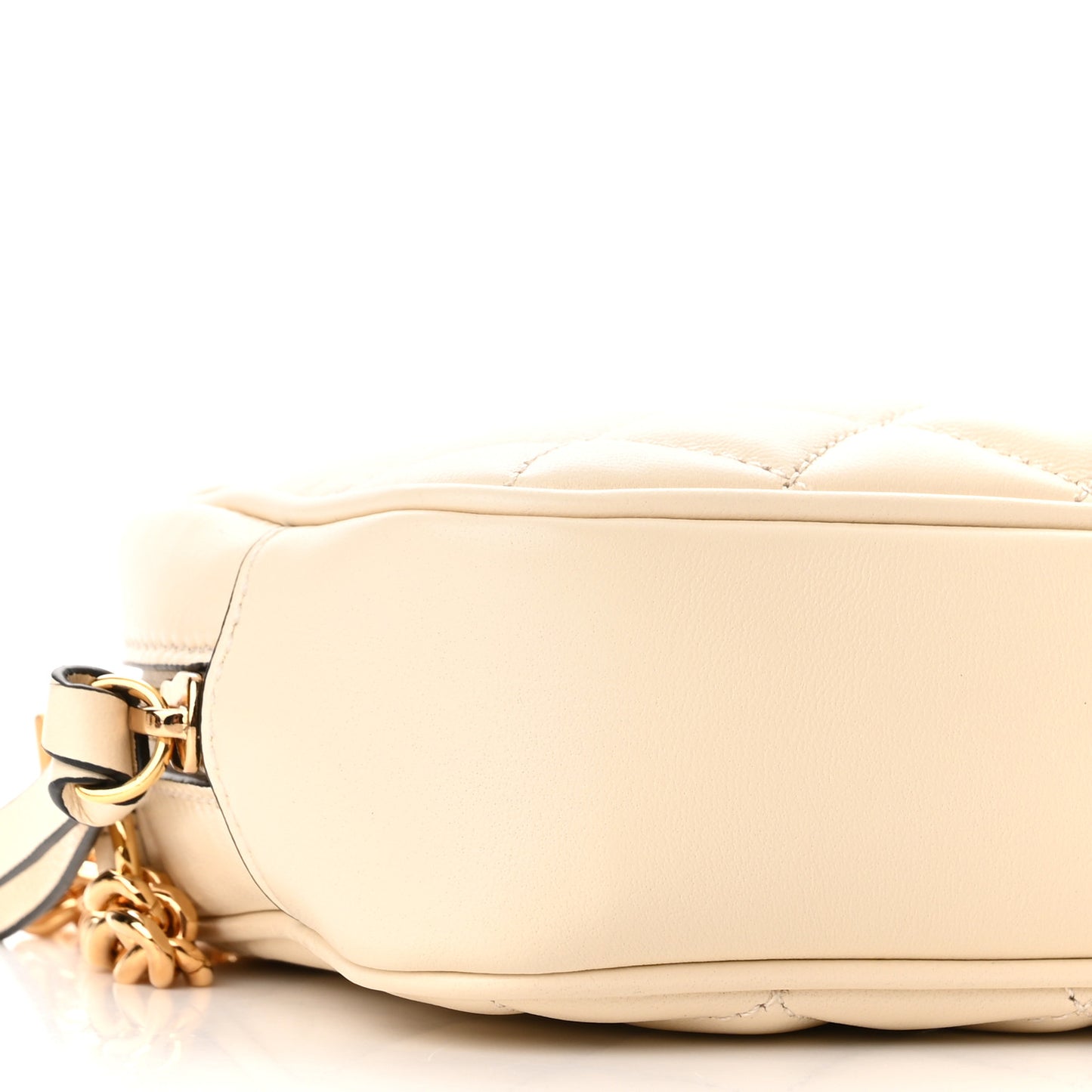 Nappa Quilted La Medusa Camera Bag Off White