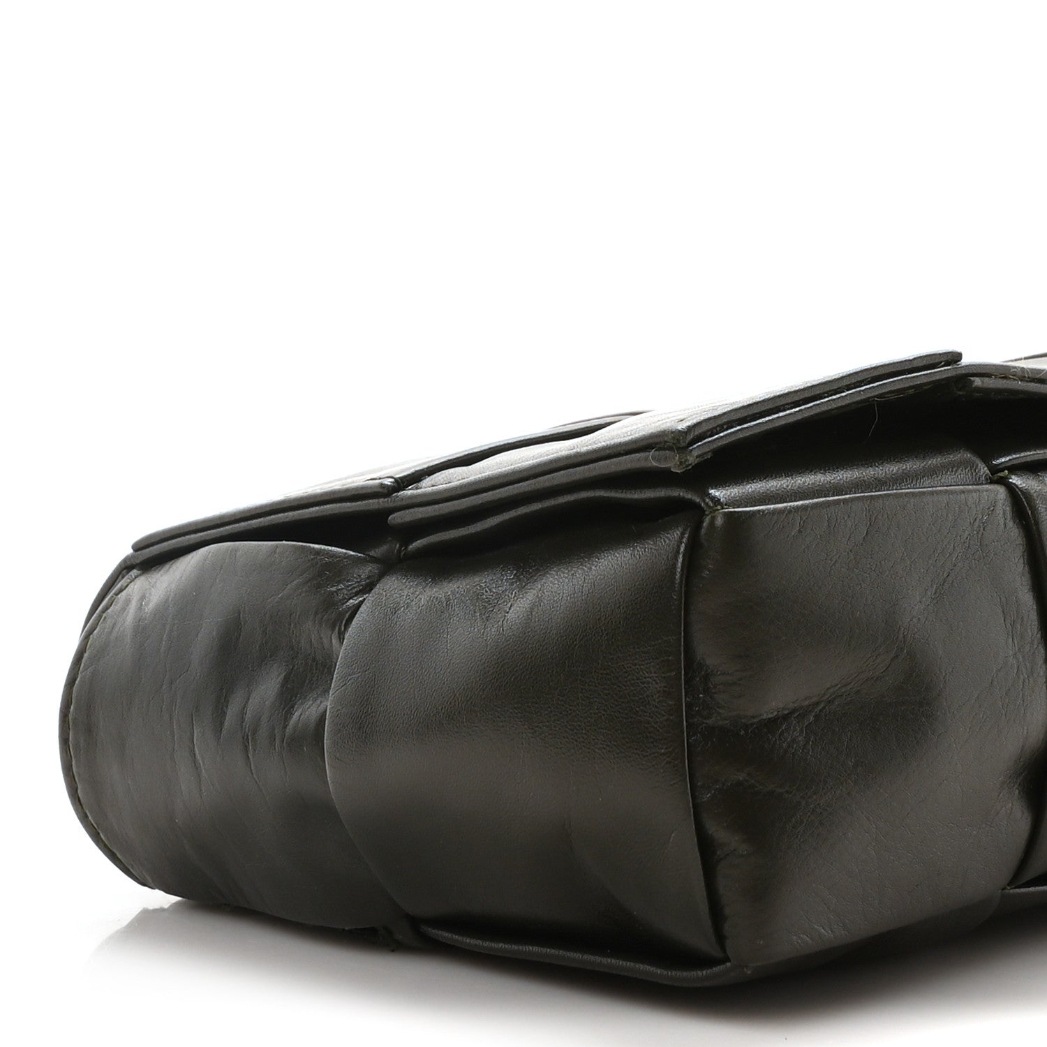 Bottega Veneta Paper Calfskin Intrecciato Cassette Belt Bag Crocodile 4 of 10
