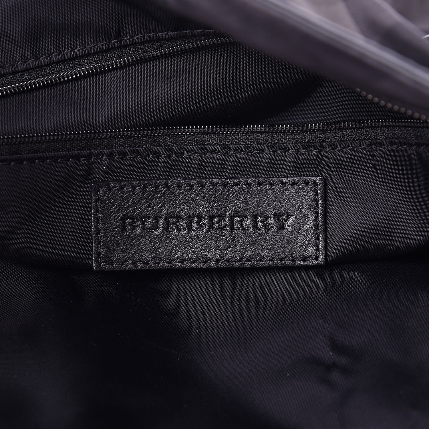 Burberry Nylon Check Small Buckleigh Packable Tote Charcoal 6 of 15