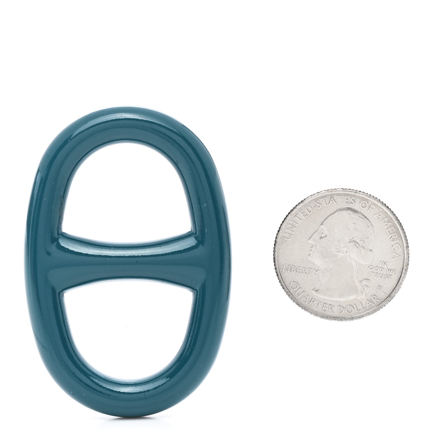 Lacquer Chaine D'Ancre Scarf Ring Bleu Canard