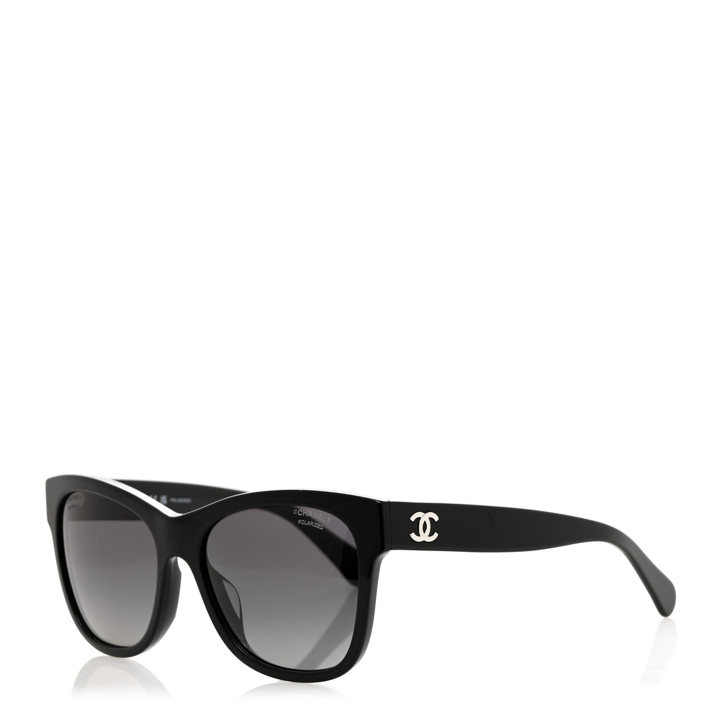 Acetate Polarized Square CC Sunglasses 5380 Black
