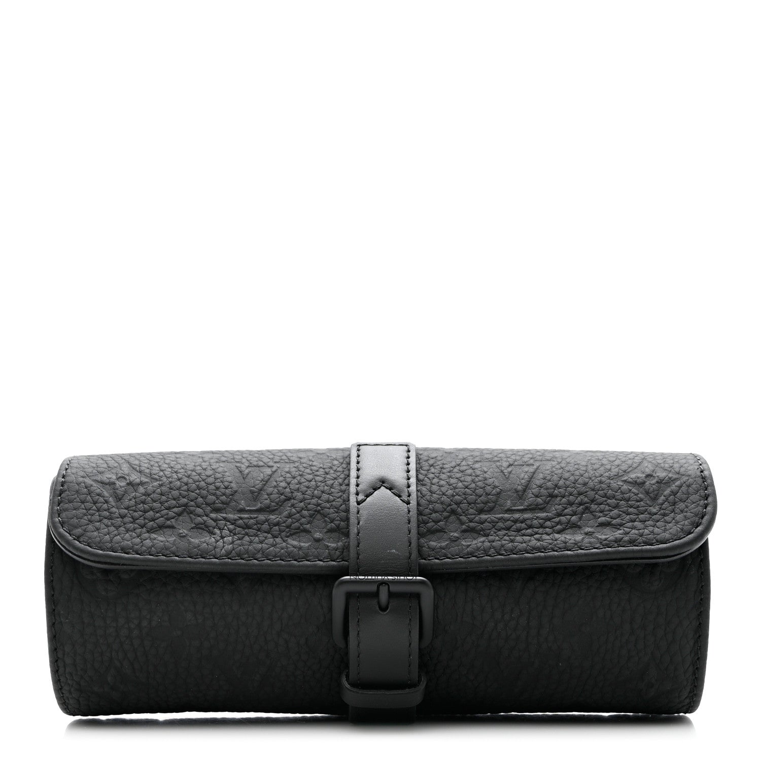 Louis Vuitton Monogram Taurillon Etui 3 Montres Watch Travel Case Black 1 of 7