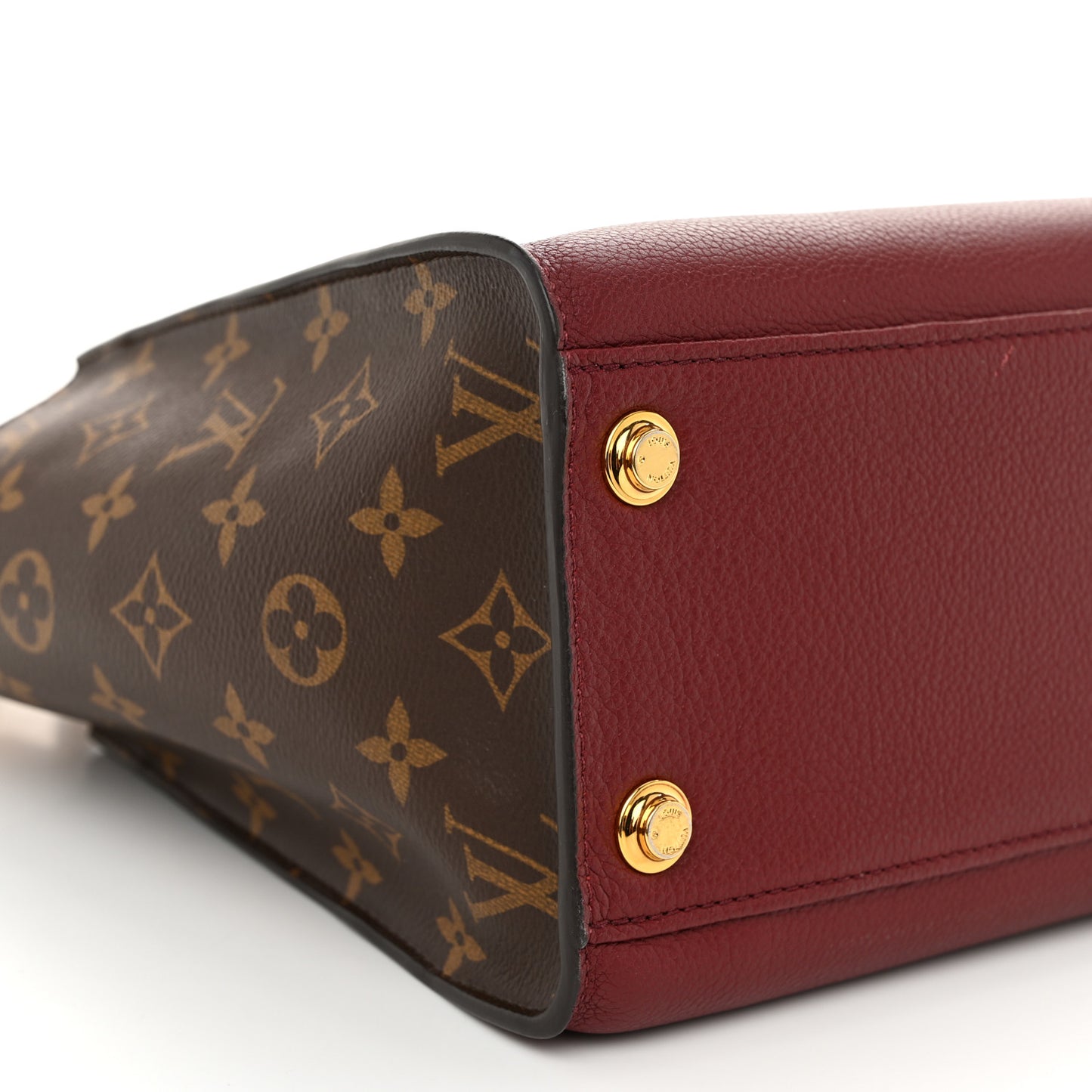 Calfskin Monogram On My Side MM Burgundy