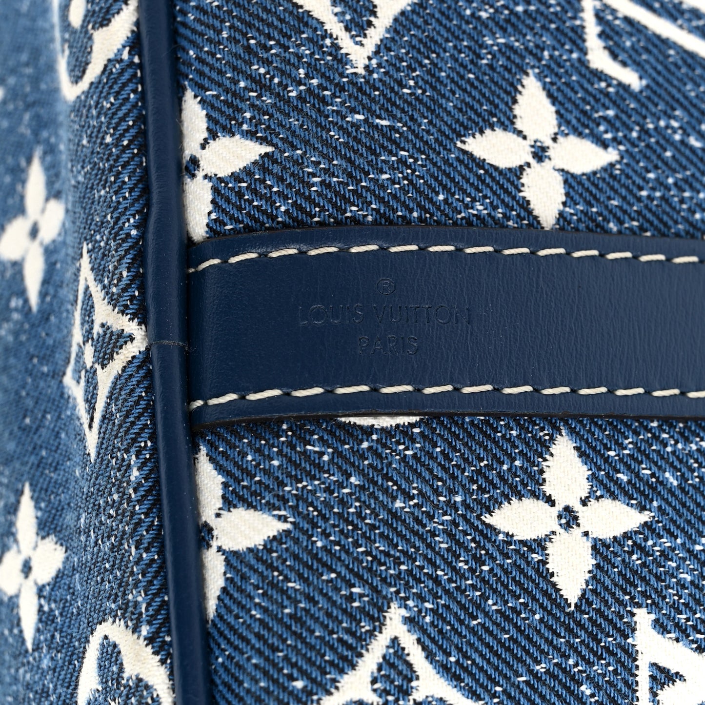 Monogram Jacquard Denim Speedy Bandouliere 25 Bleu