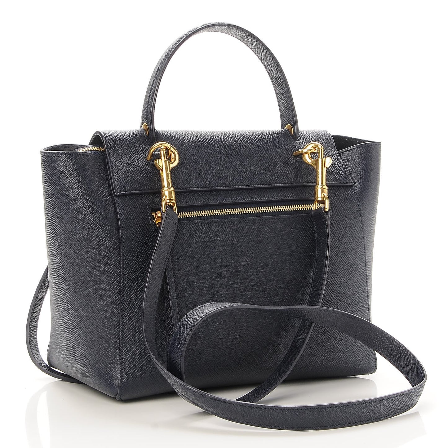Baby Grained Calfskin Micro Belt Bag Midnight