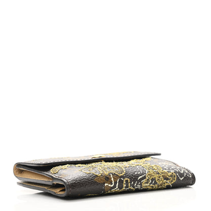 Louis Vuitton Monogram Dentelle Elise Wallet Gold 4 of 8