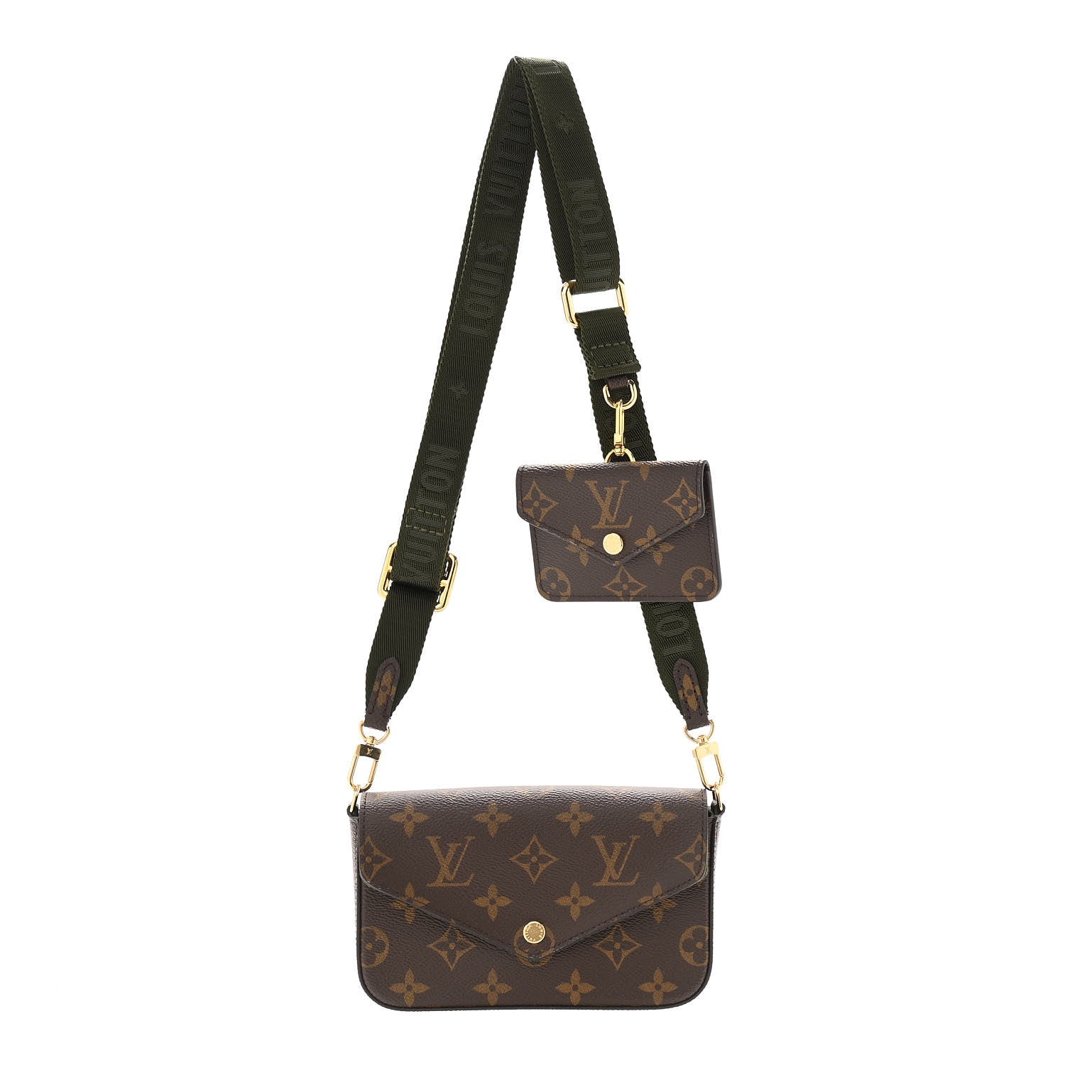 Louis Vuitton Monogram Felicie Strap & Go Kaki 1 of 10