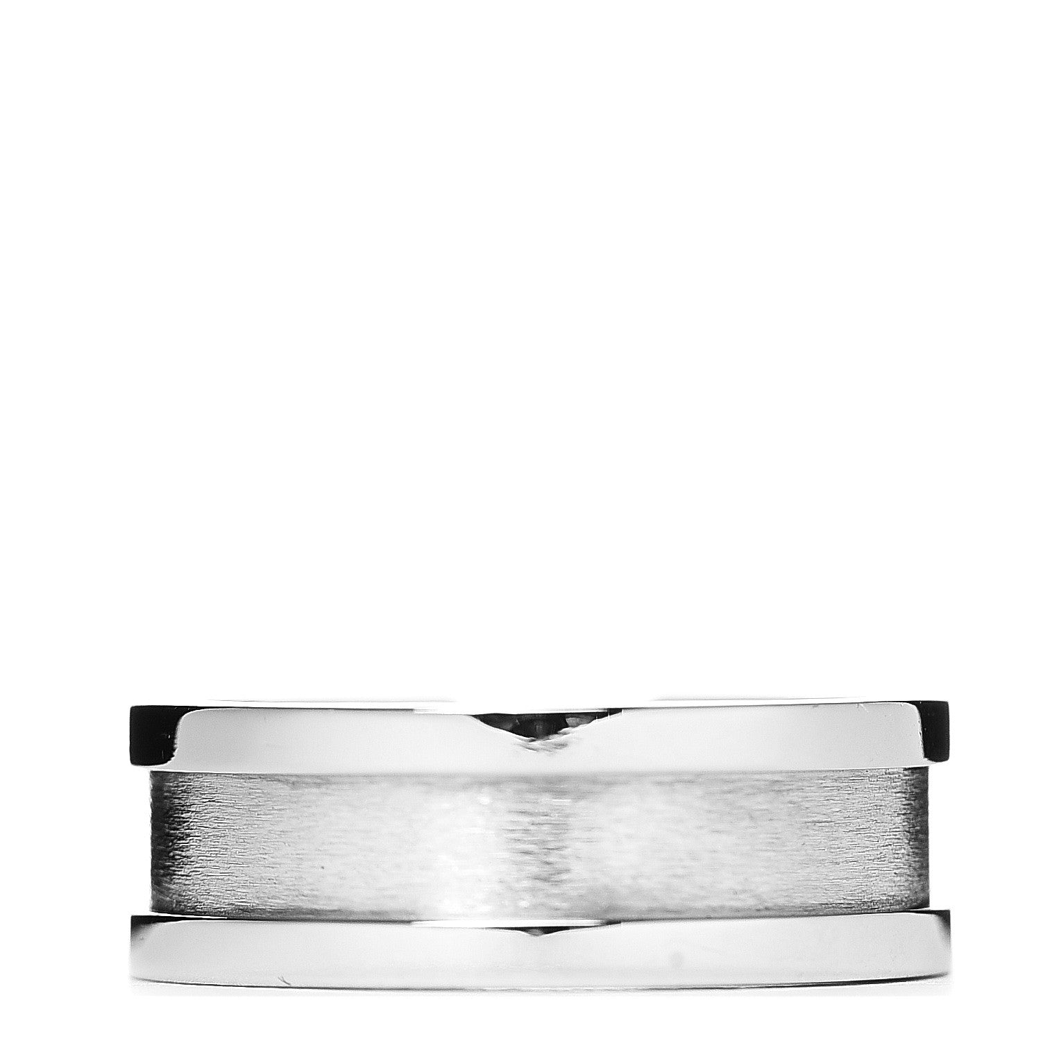 Cartier 18K White Gold Diamond 6.5mm Logo De Ring 50 5.25 2 of 3