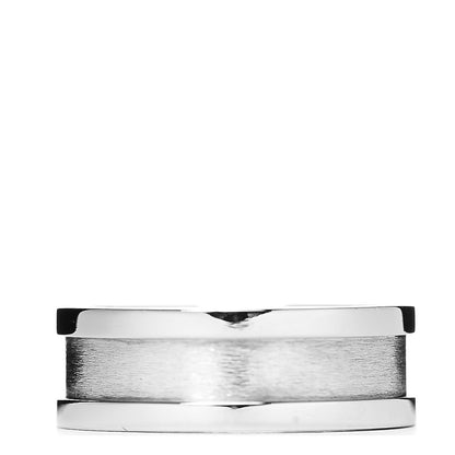 Cartier 18K White Gold Diamond 6.5mm Logo De Ring 50 5.25 2 of 3
