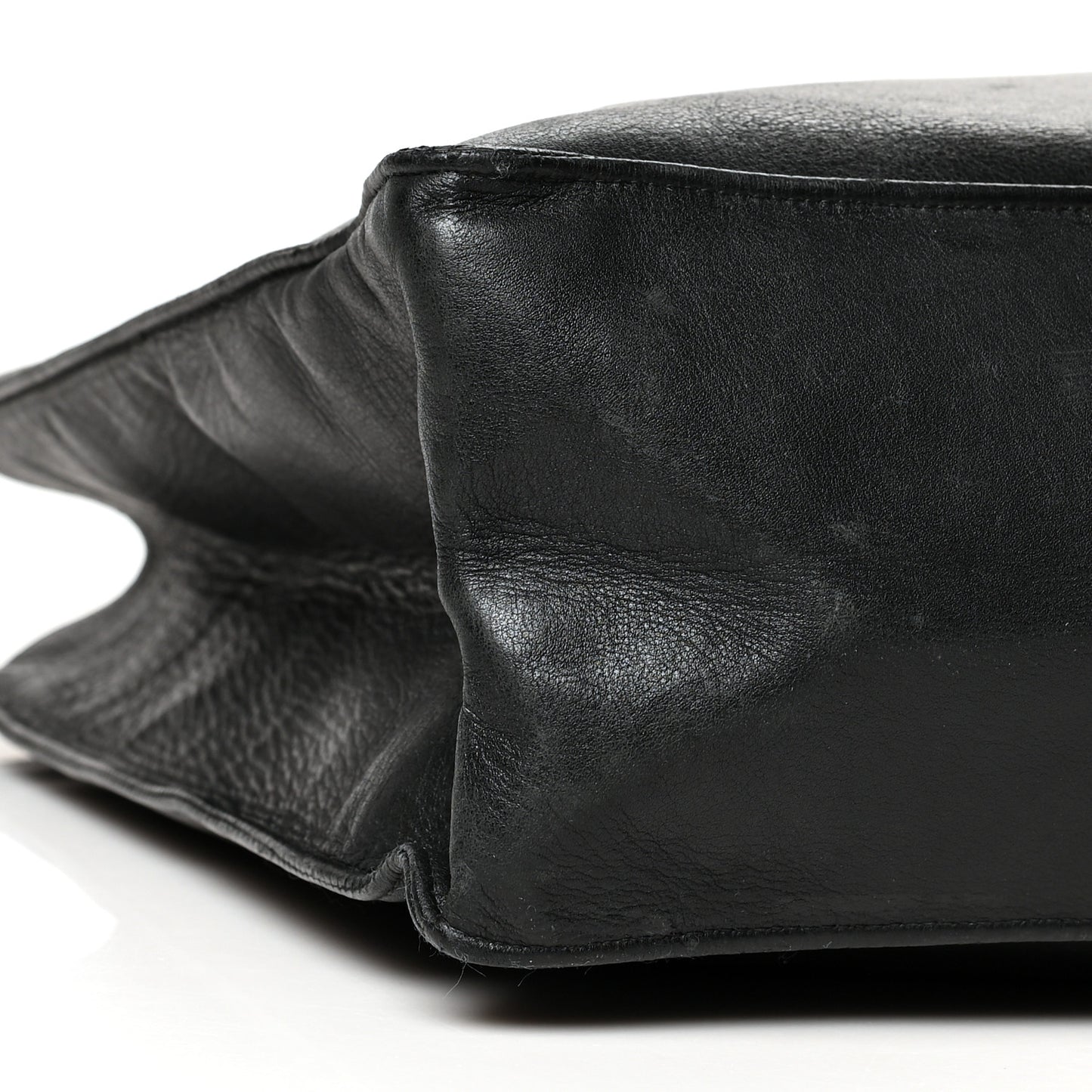 Lambskin Jumbo Shoulder Bag Black