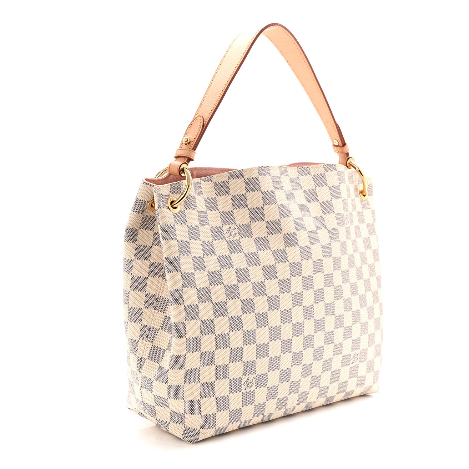 Louis Vuitton Damier Azur Graceful PM Rose Ballerine 3 of 9