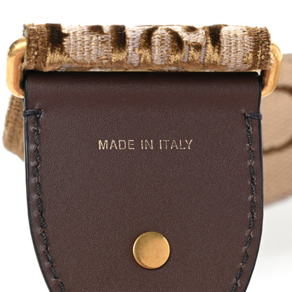 Christian Dior Velvet Oblique Shoulder Strap Bronze 4 of 5