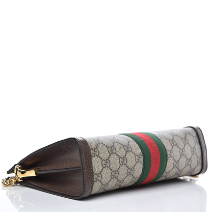 Gucci GG Supreme Monogram Web Small Ophidia Chain Shoulder Bag Brown 4 of 9