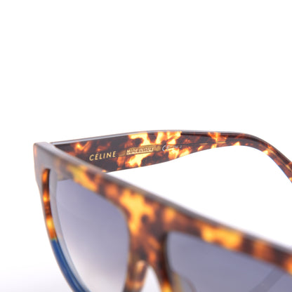 Celine Acetate Aviator Sunglasses CL 41026/S Havana Blue 6 of 6