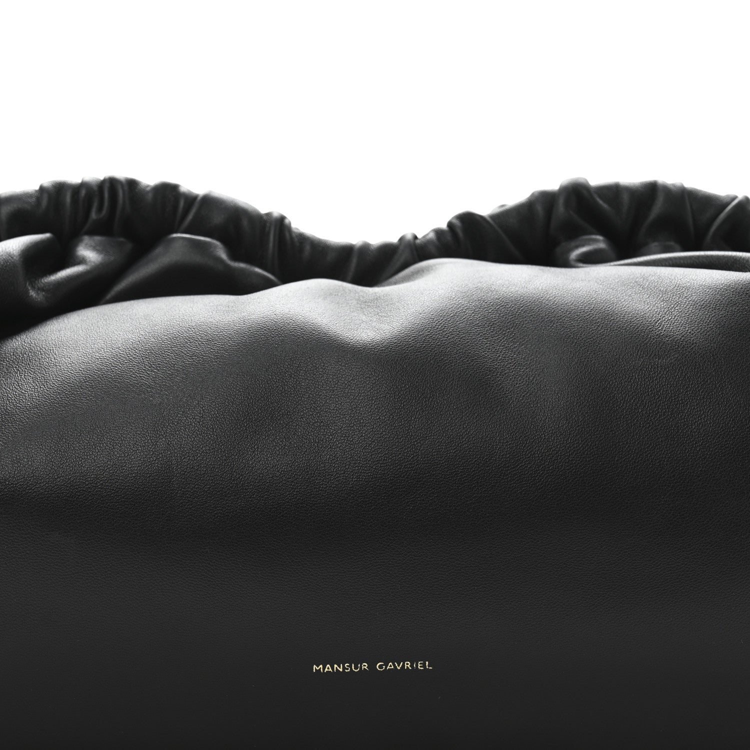 Mansur Gavriel Lambskin Cloud Clutch Black Flamma 7 of 12