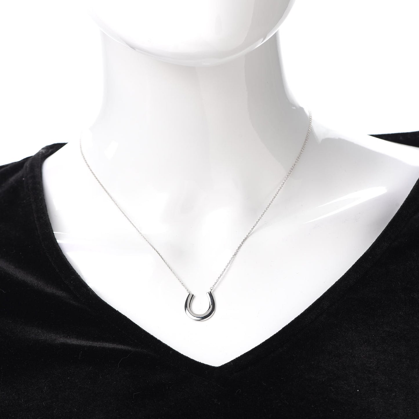 Sterling Silver 1837 Horseshoe Pendant Necklace