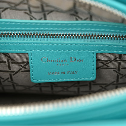 Christian Dior Lambskin Cannage Medium Lady Dior Turquoise 6 of 10