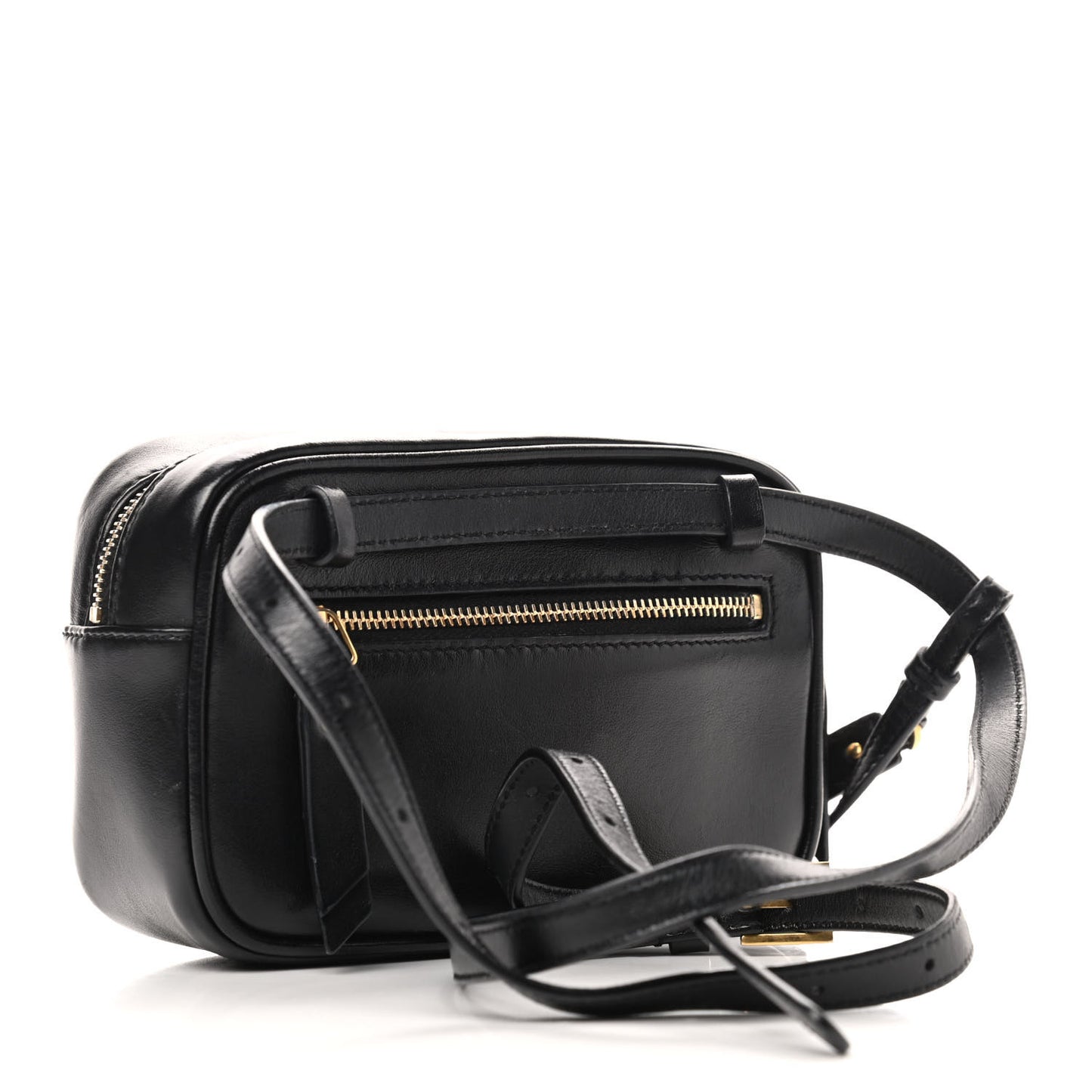 Calfskin Matelasse Monogram Lou Belt Bag Black