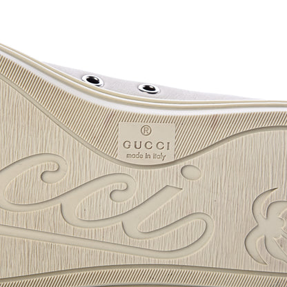 Gucci Calfskin Miro Soft Mens Lace Up Sneakers 5.5 Mystic White 8 of 12