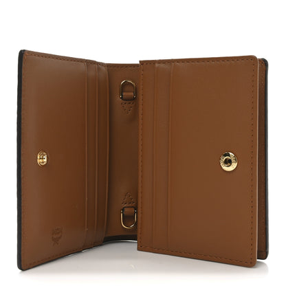 MCM Visetos Original Mini Chain Wallet Cognac 5 of 9