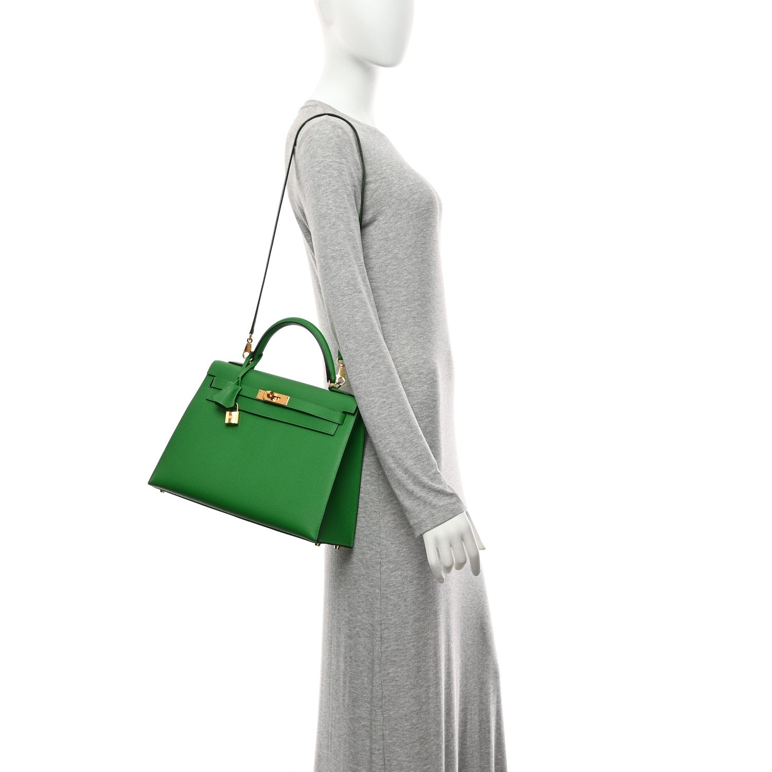 @bomi　緑S2 Hermes Epsom Kelly Sellier 32 Bamboo 1841400 – FASHIONPHILE