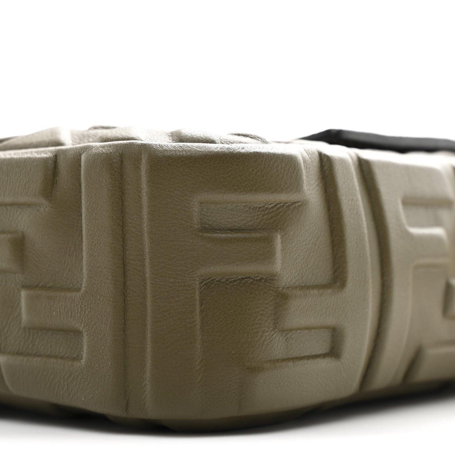 Fendi Nappa FF 1974 Embossed Baguette Avocado 10 of 10