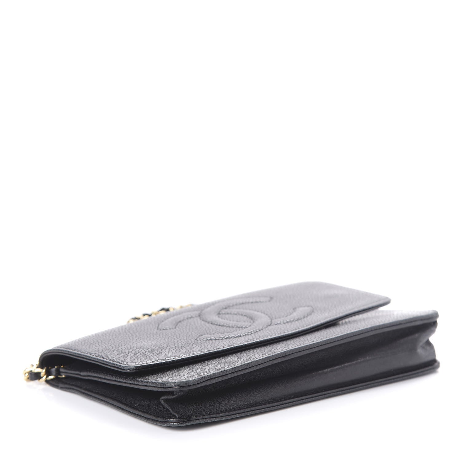 Chanel Caviar Timeless CC Wallet On Chain WOC Black 4 of 11