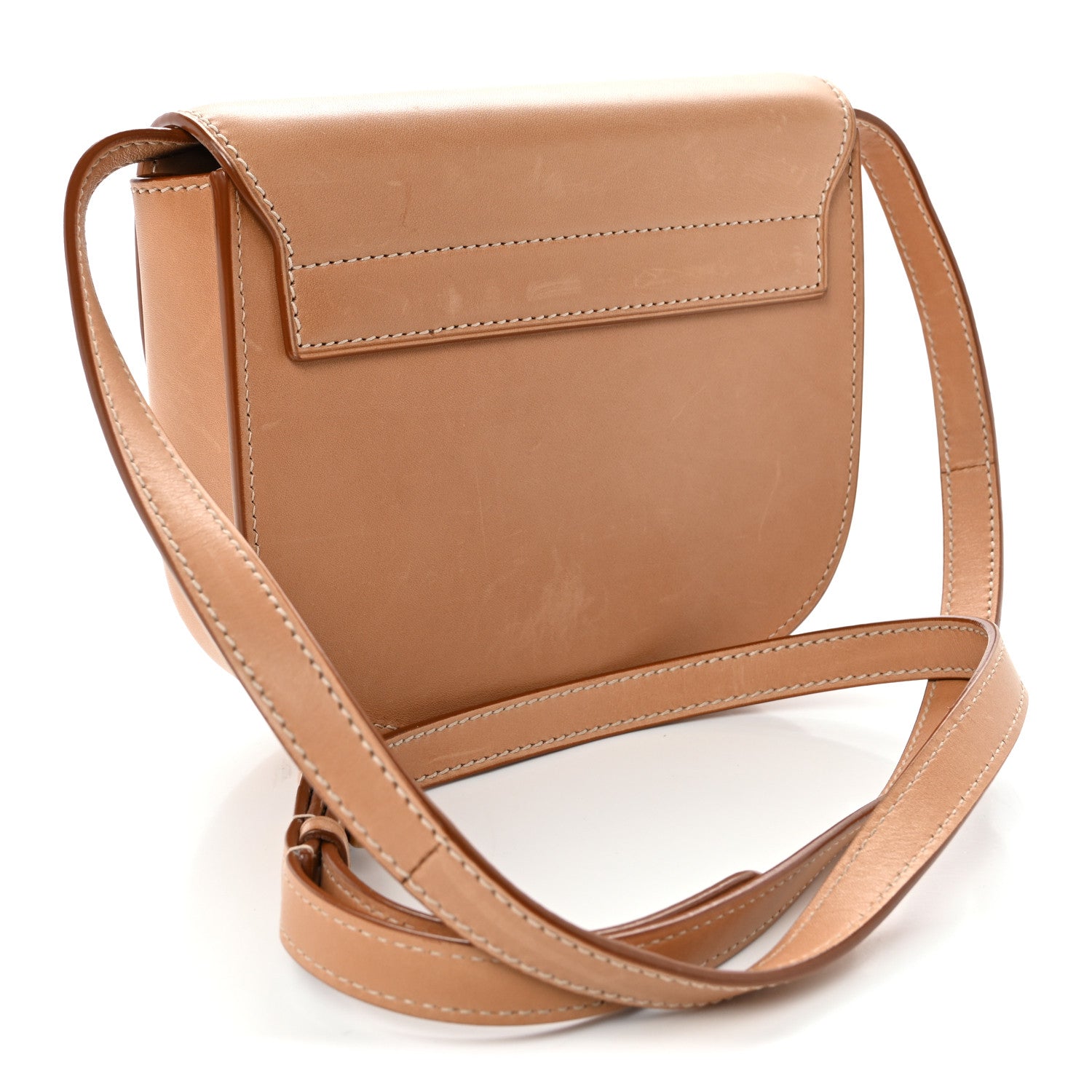 Saint Laurent Smooth Vintage Calfskin Small Kaia Satchel Brown Gold 3 of 10