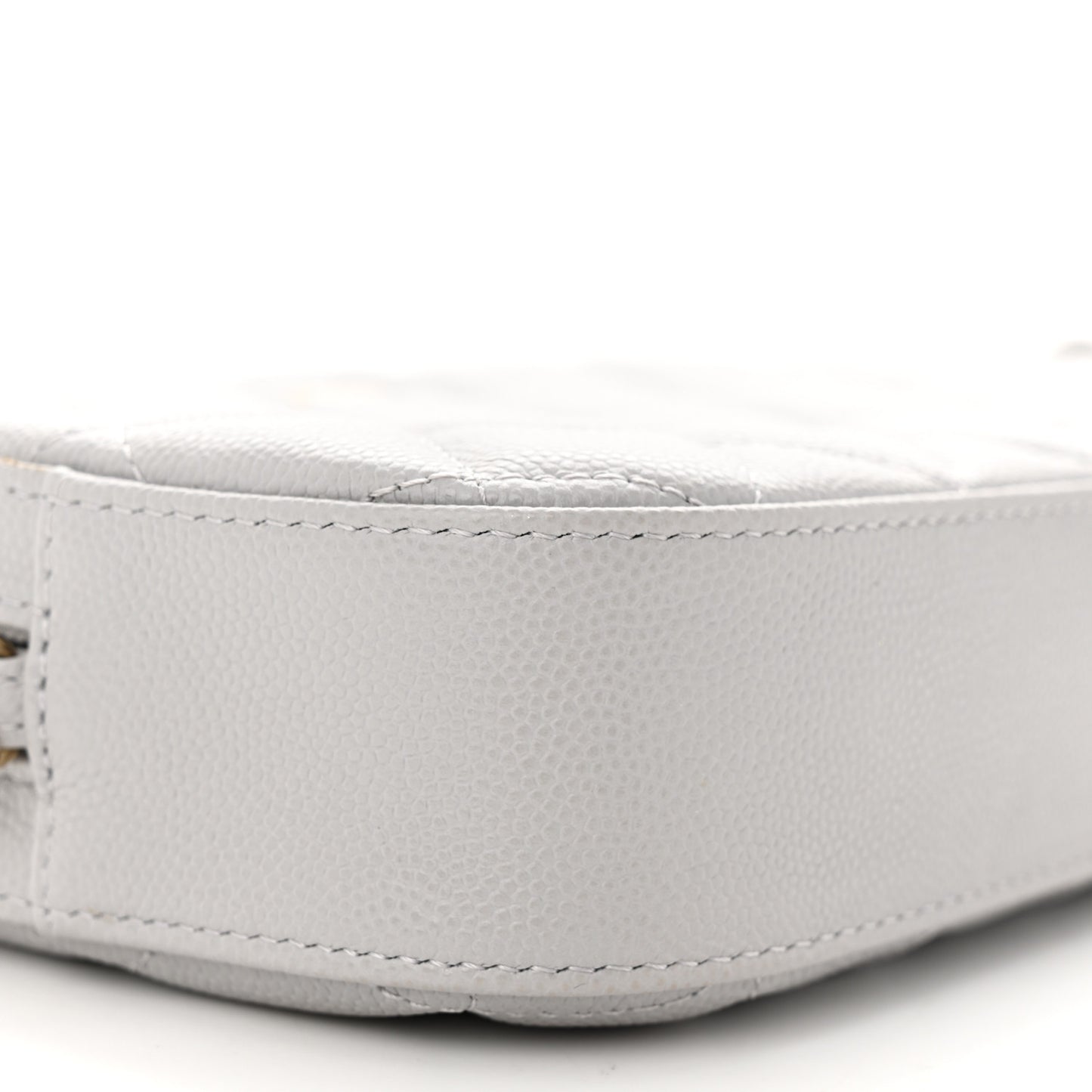 Caviar Quilted Camera Case Grey