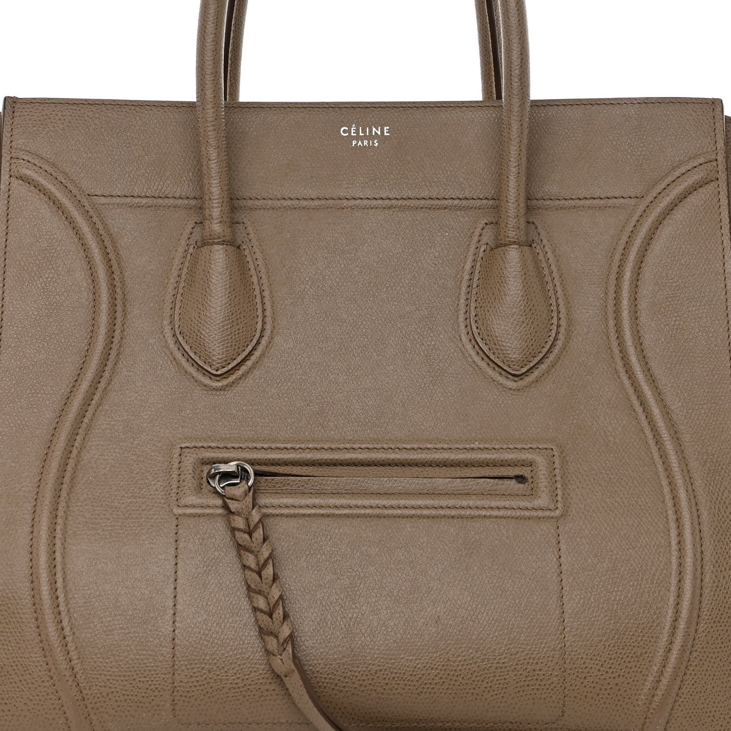 Celine Grained Calfskin Medium Phantom Luggage Taupe 12 of 18