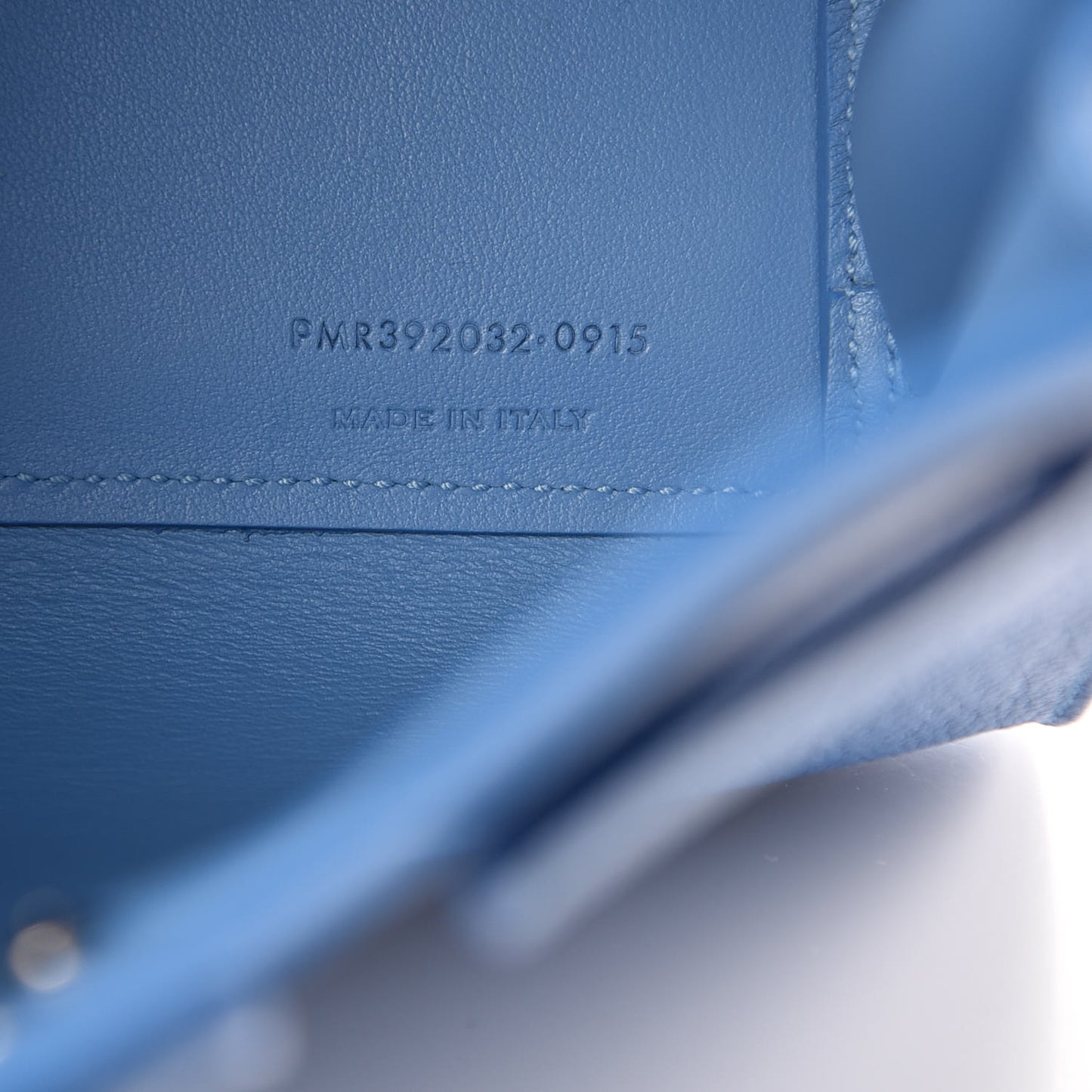 Grained Calfskin Baby Sac De Jour Blue Clair