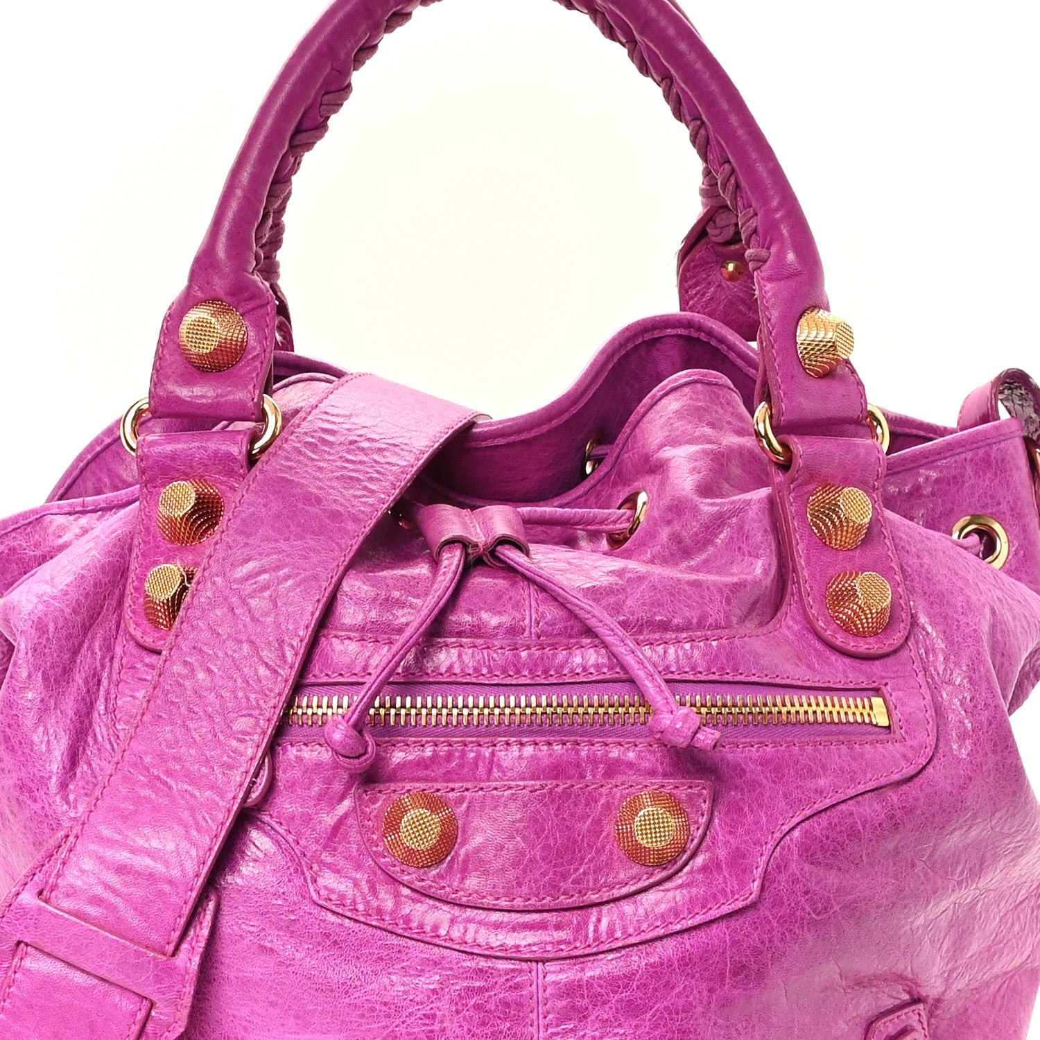 Balenciaga Agneau Giant 21 Gold Hardware Pompon Magenta 8 of 12