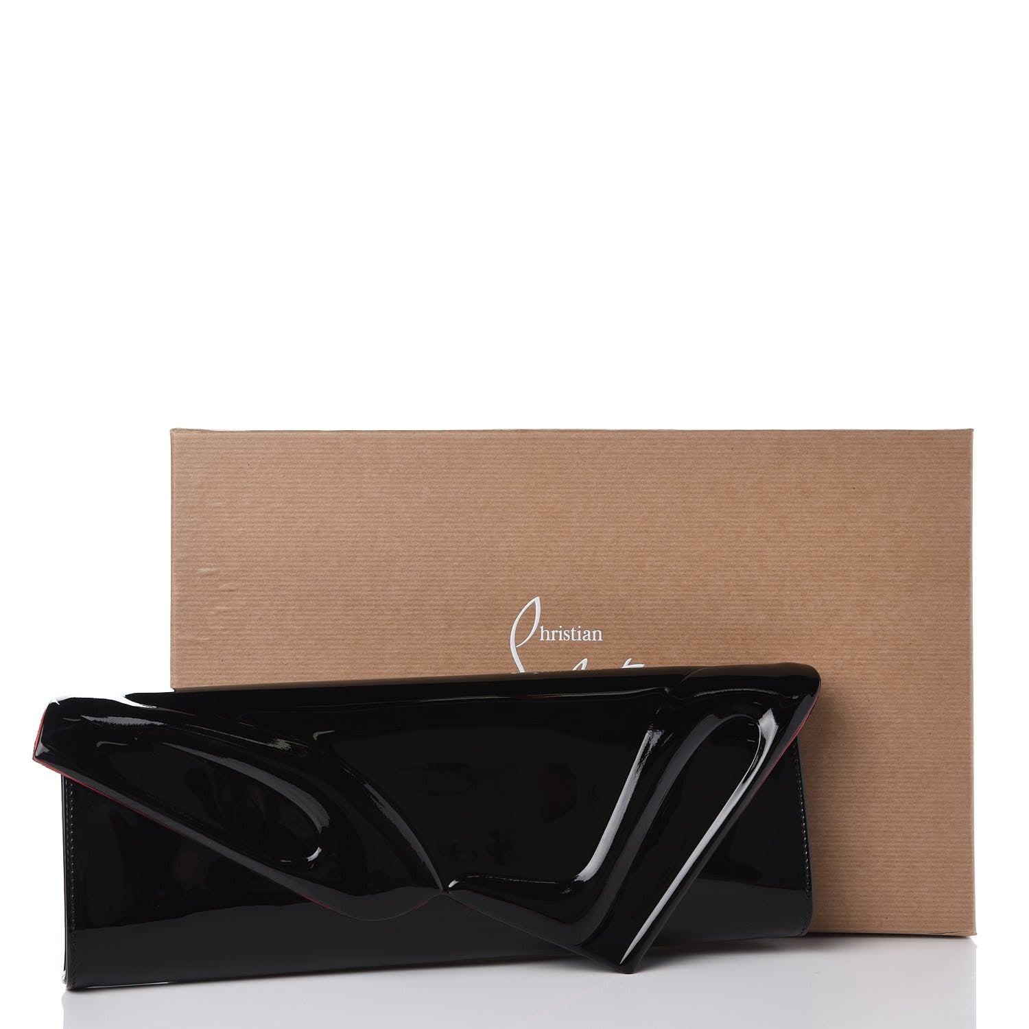 Christian Louboutin Patent So Kate Baguette Clutch Black 8 of 8