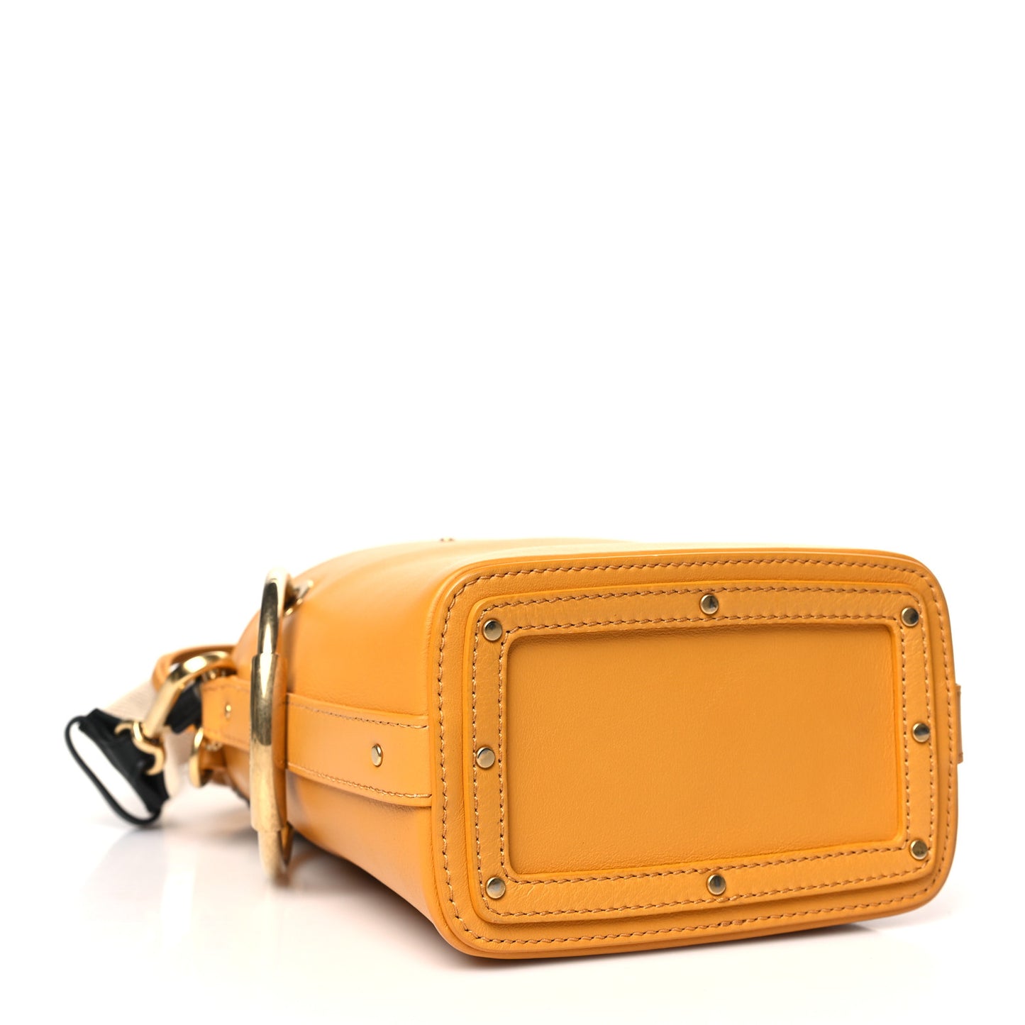 Smooth Calfskin Small Roy Bucket Bag Burning Camel