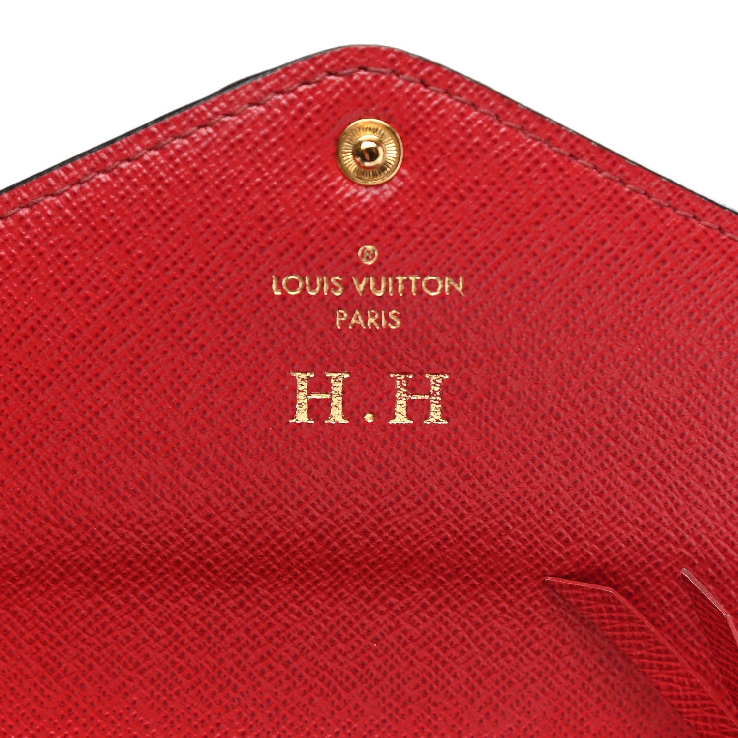 Louis Vuitton Damier Ebene Josephine Wallet Red 6 of 11