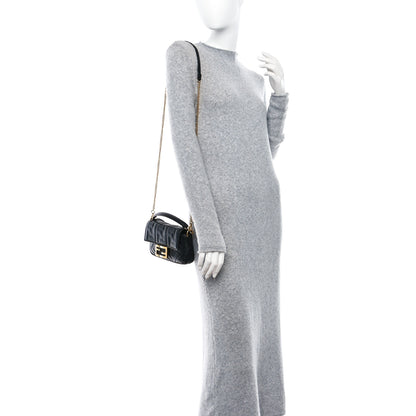 Fendi Nappa FF 1974 Embossed Mini Baguette Black 2 of 9