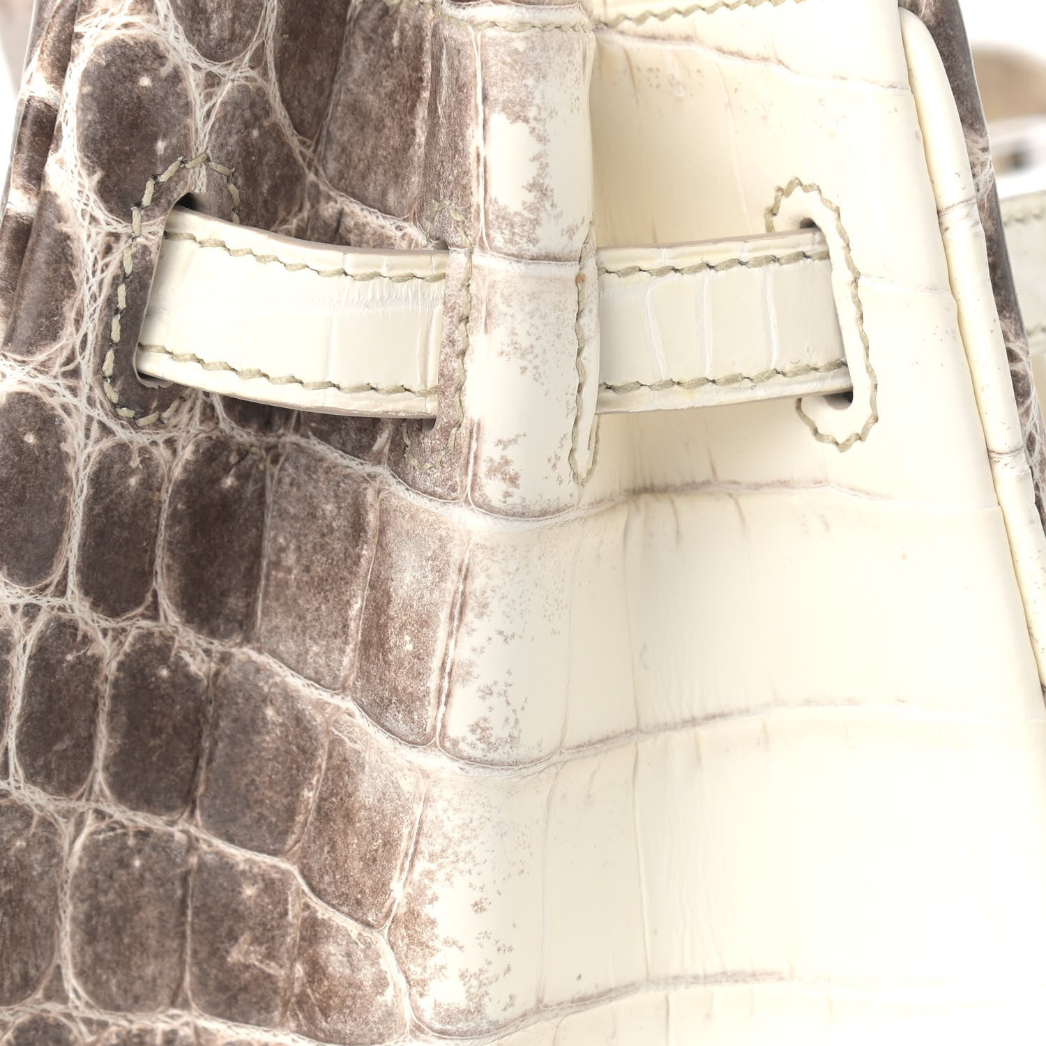 Hermes Matte Niloticus Crocodile Himalaya Birkin 25 Blanc 12 of 31