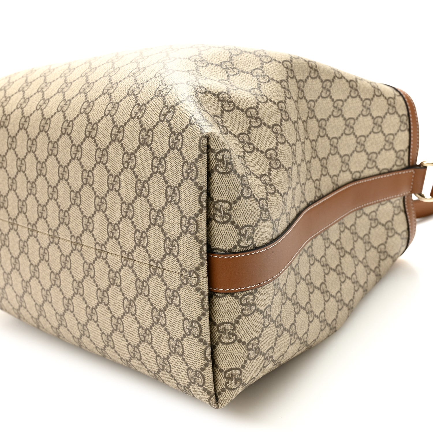 Gucci GG Icon Monogram Padlock Shoulder Bag Beige Dark Brown 10 of 10