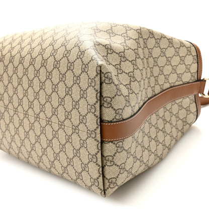 Gucci GG Icon Monogram Padlock Shoulder Bag Beige Dark Brown 10 of 10
