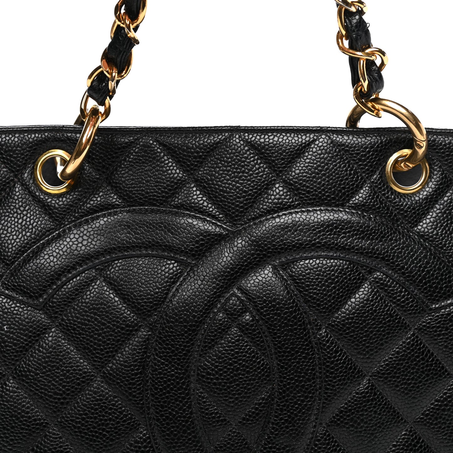 Caviar Quilted Grand Timeless Tote GTT Black