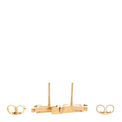 Louis Vuitton Metal Enamel LV Iconic Earrings Gold 3 of 6