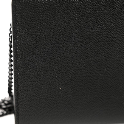 Saint Laurent Grain de Poudre Uptown Chain Wallet Black 14 of 17