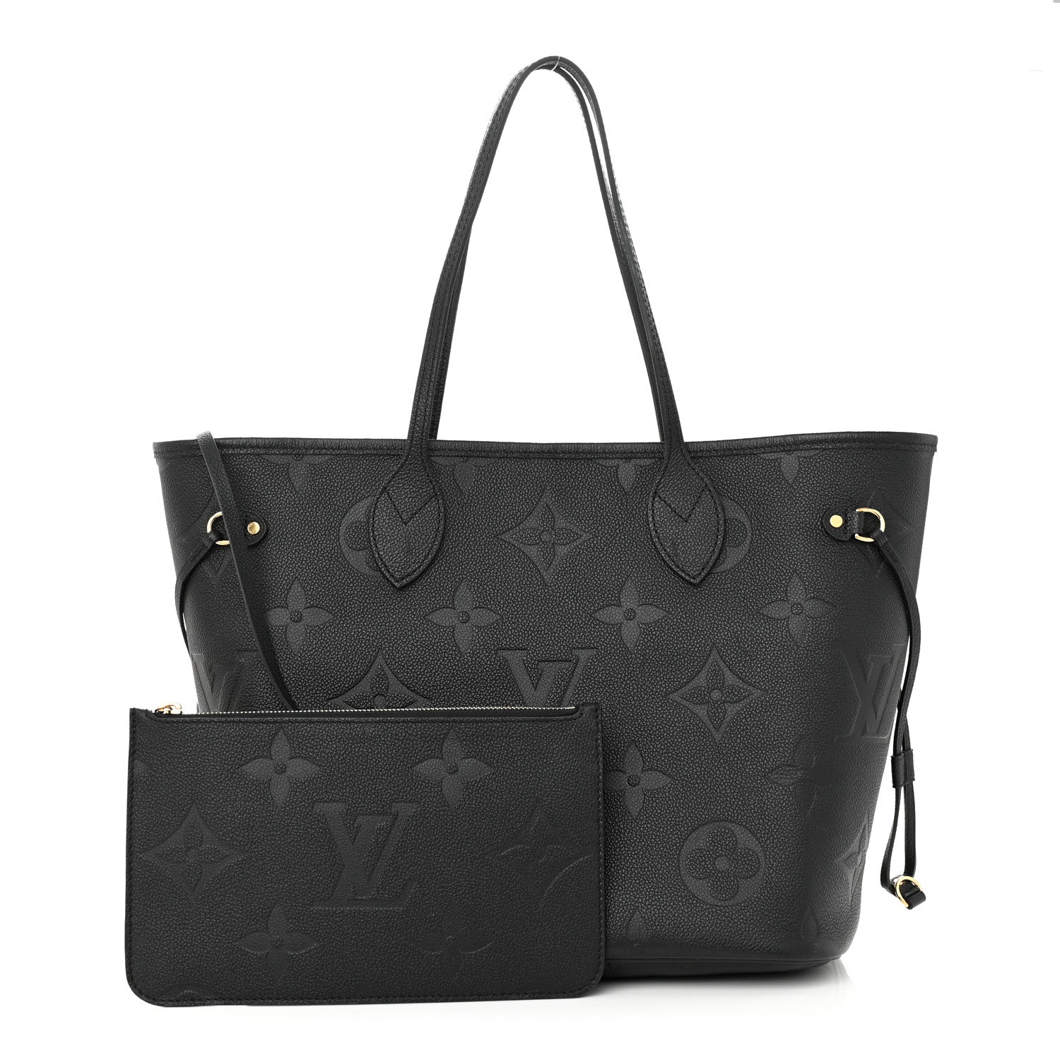 Louis Vuitton Empreinte Monogram Giant Neverfull MM Black 1 of 11