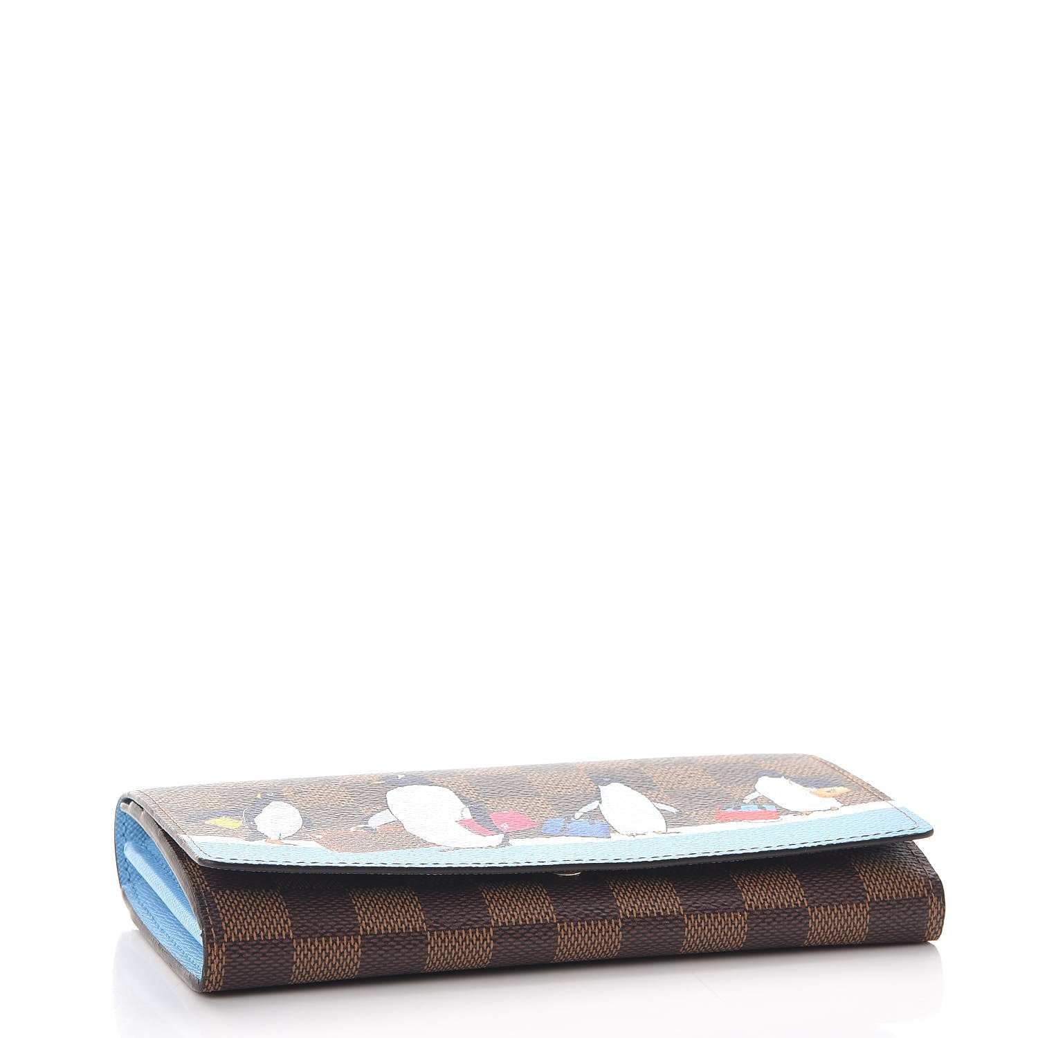 Louis Vuitton Damier Ebene 2017 Christmas Animation Sarah Wallet 4 of 8