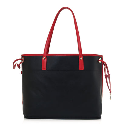 MCM Visetos Shopper Tote Beige Red 13 of 21
