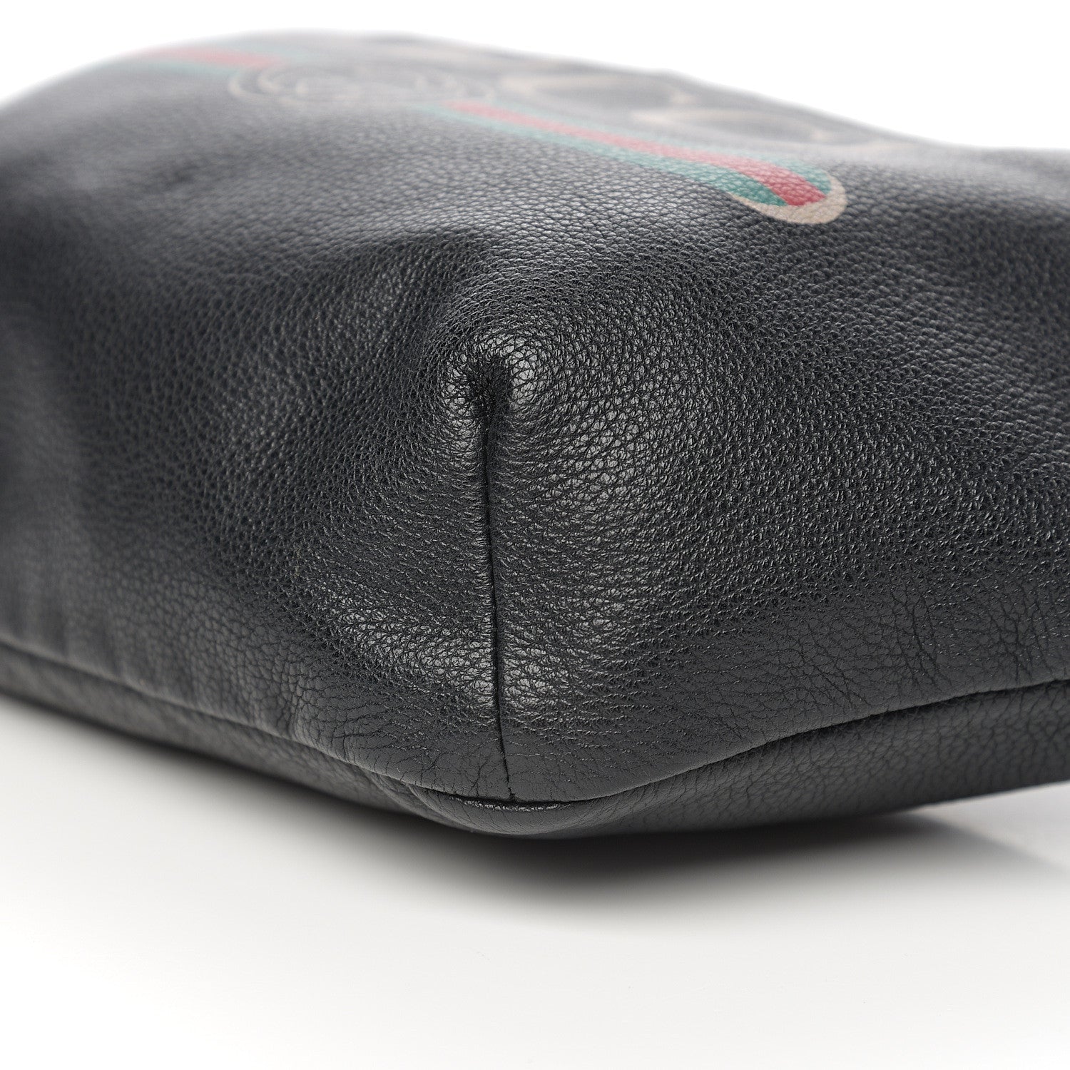 Gucci Grained Calfskin Logo Belt Bag Black 9 of 10