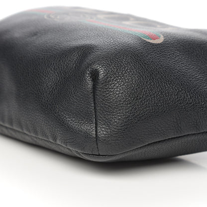 Gucci Grained Calfskin Logo Belt Bag Black 9 of 10