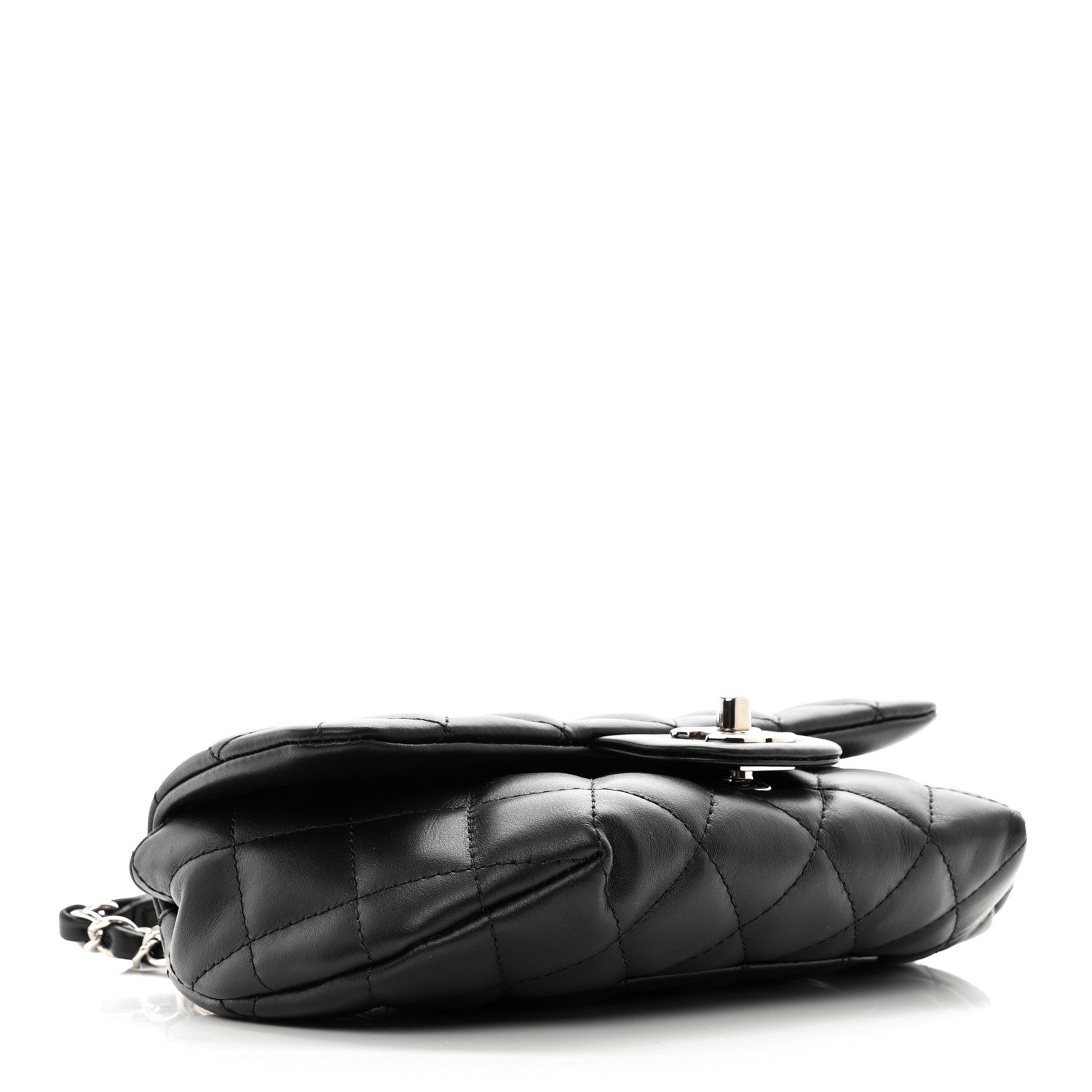 Chanel Calfskin Quilted CC Uniform Flap Belt Bag Black 4 of 9