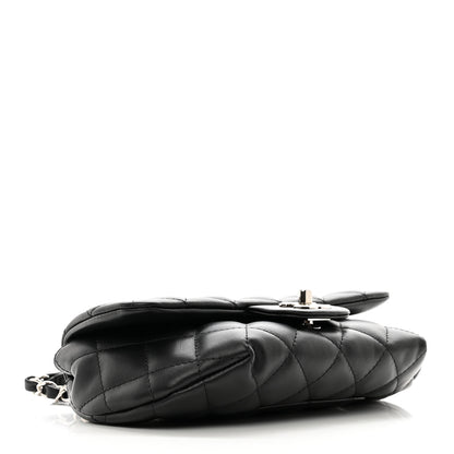 Chanel Calfskin Quilted CC Uniform Flap Belt Bag Black 4 of 9