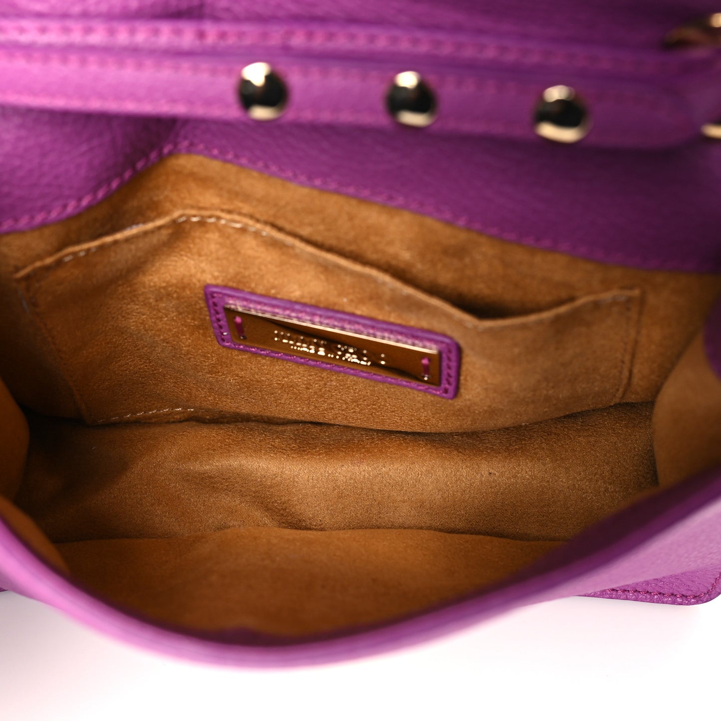 Calfskin Rebel Crossbody Bag Purple
